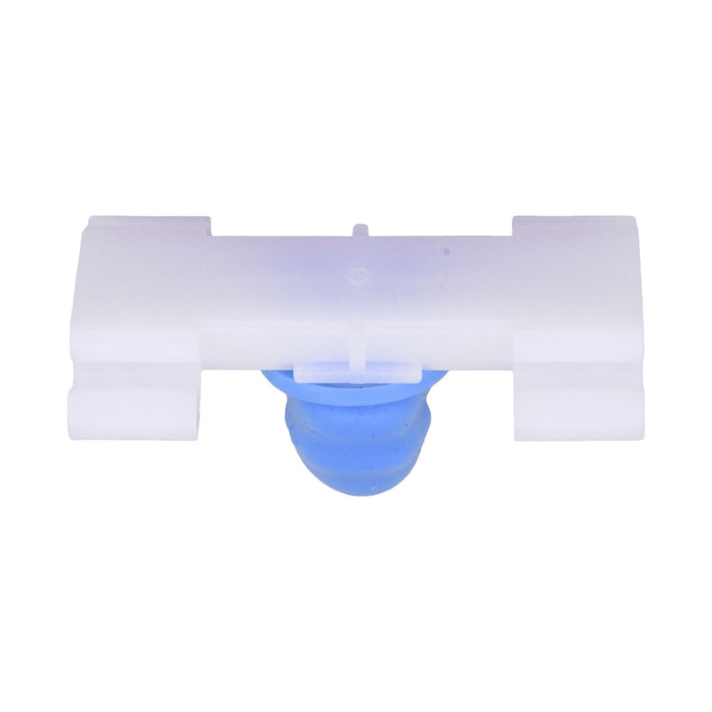 35mm Blue & White Nylon & Rubber Molding Clip, with Boot