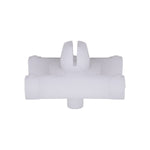 28mm White Nylon Molding Clip, 21mm Width