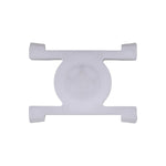 28mm White Nylon Molding Clip, 21mm Width