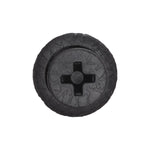 8mmx13mm Black Nylon Push-Type Retainer, 13mm Head