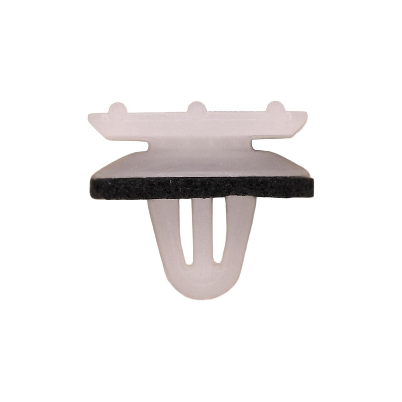 7mmx8mm White Nylon Molding Clip with Sealer, 14mm Head