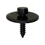 M4.8-1.61x20mm Hex Head SEMS Tapping Screw, E-Coat with Washer, 26mm Washer, Black E-Coat
