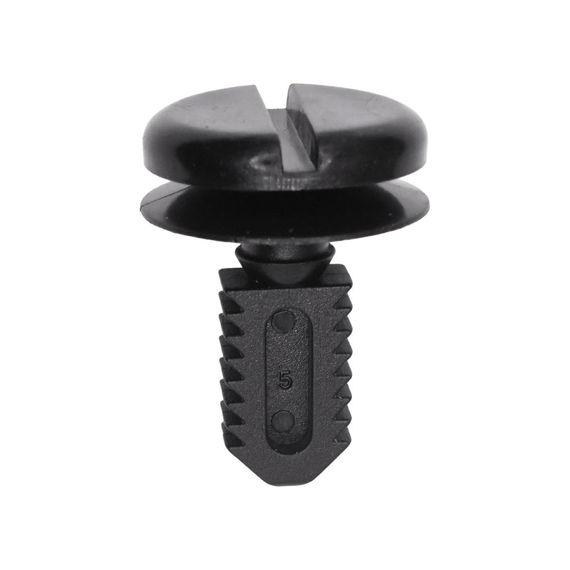 9.5mmx16mm Black Nylon Retainer with Rubber O-Ring, 25mm Head