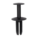 8.5mmx21mm Black Nylon Push-Type Retainer, 20mm Head