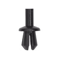 5mmx7mm Black Nylon Push-Type Retainer, 9mm Head