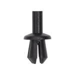 5mmx7mm Black Nylon Push-Type Retainer, 9mm Head