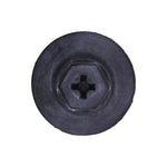 6.3mmx16mm Black Nylon Push-Type Retainer, 20mm Head