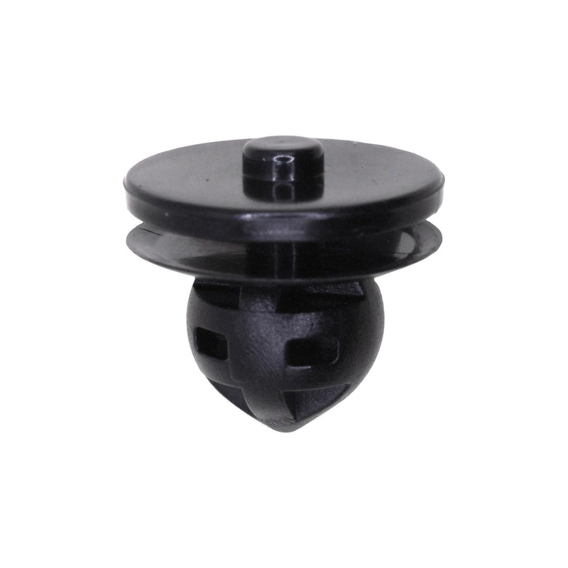 10mmx9mm Black Nylon Retainer, Top Head Bottom, 16mm Head