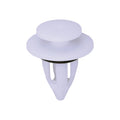 9.5mmx16mm White Nylon Retainer with Sealer Mini-Cooper, 18mm Head
