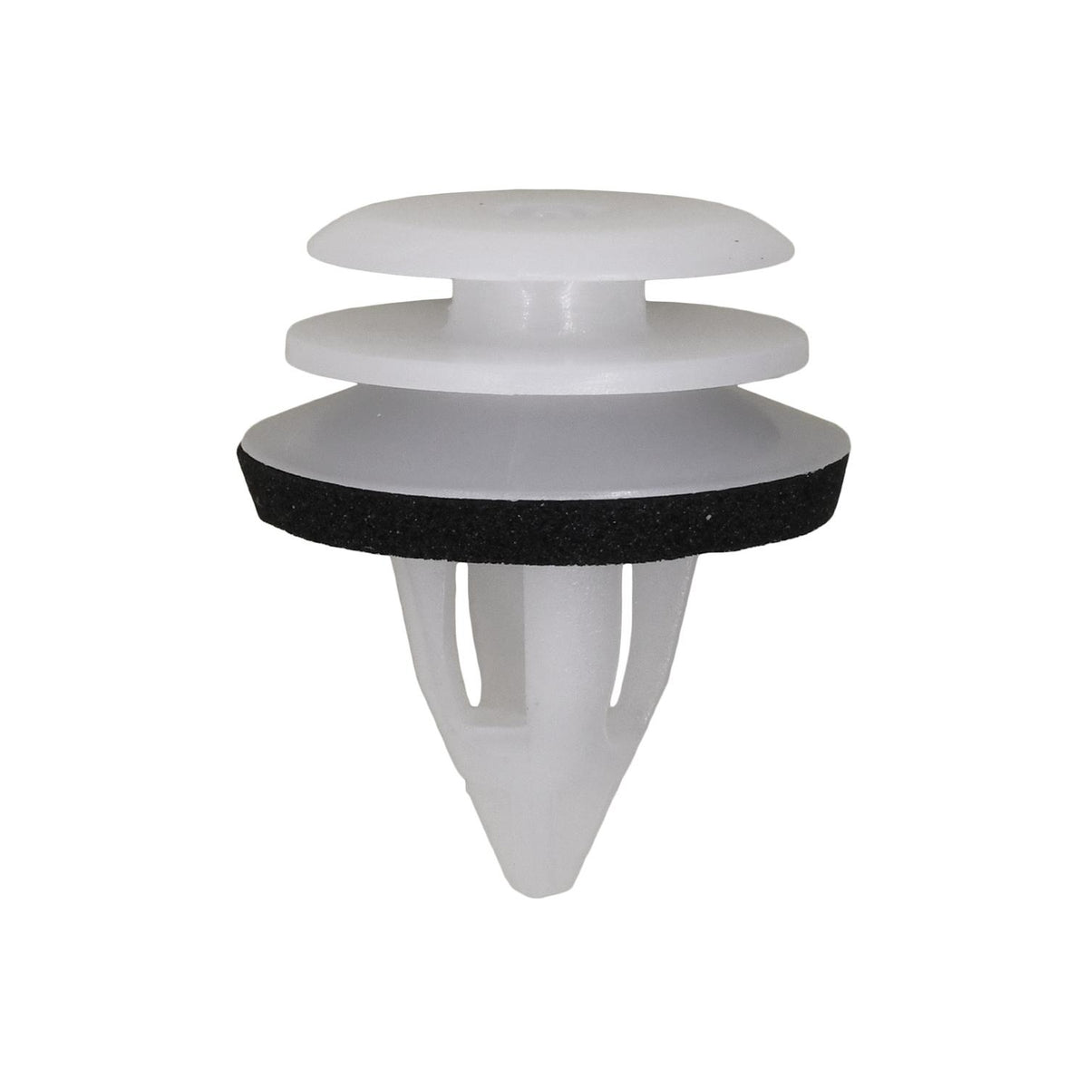 9.5mmx14mm White Nylon Retainer with Sealer Mini-Cooper, 18mm Head