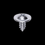#10x3/8" Phillips Truss Head Round Washer Tapping Screw, Type A/AB, 31/64" Washer, Zinc