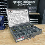Inch & Metric Grade 8 Hex Nut, Flat & Lock Washer Assortment - 1151 PCS