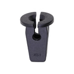 M4.8 Black Nylon Seat/Skoda Screw Grommet, 6.5mmx8mm Square Hole, 12mm Head