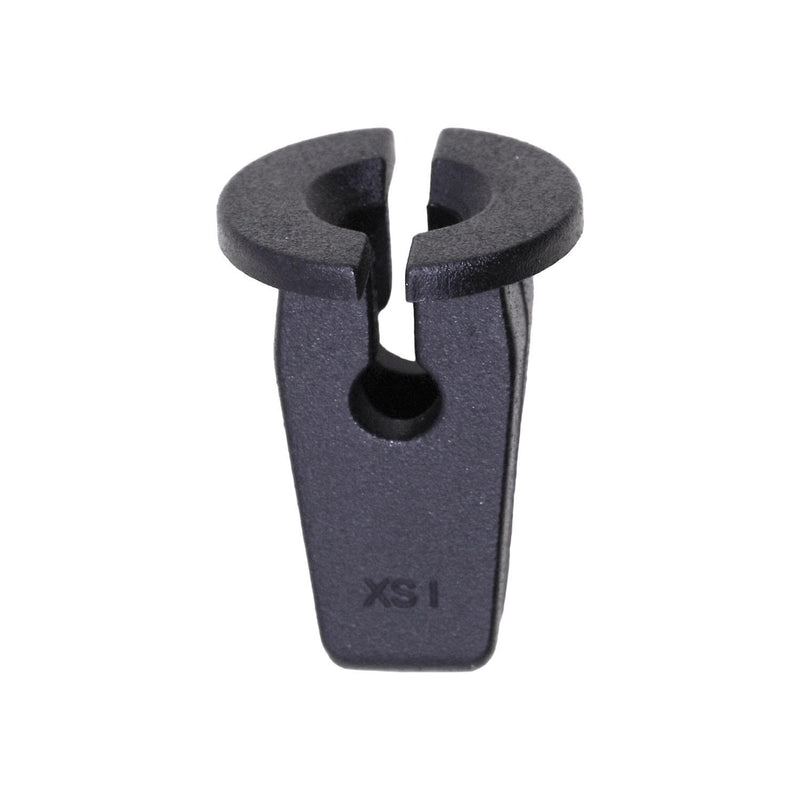 M4.8 Black Nylon Seat/Skoda Screw Grommet, 6.5mmx8mm Square Hole, 12mm Head