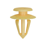 10mmx16mm Yellow Nylon Seat/Skoda Retainer, Top Head Bottom, 17.5mm Head