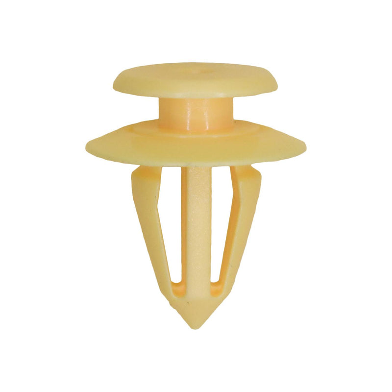 10mmx16mm Yellow Nylon Seat/Skoda Retainer, Top Head Bottom, 17.5mm Head