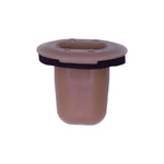 M6.3-1.81 Brown Nylon Screw Grommet with Sealer, Tan, 15mmx19mm Head