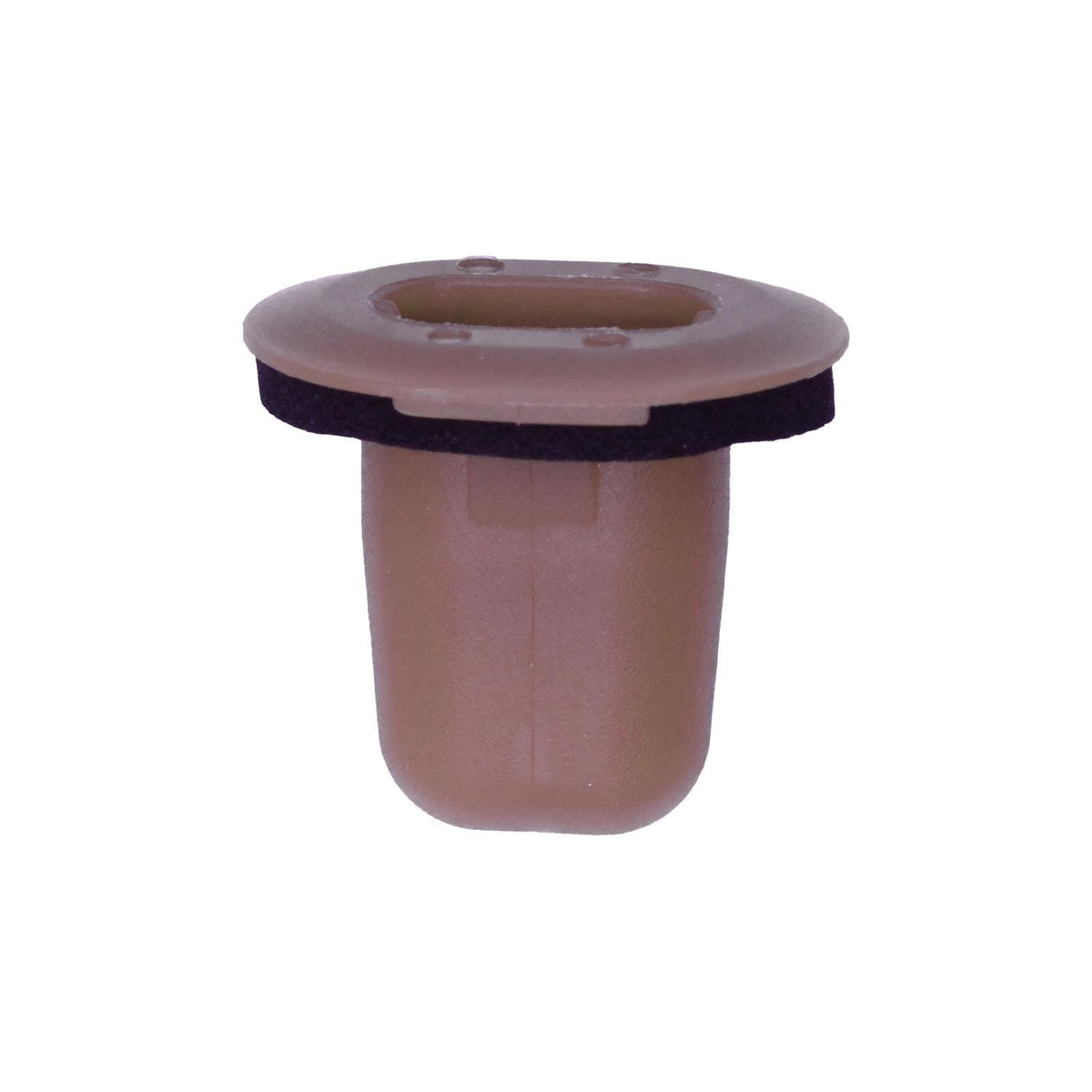M6.3-1.81 Brown Nylon Screw Grommet with Sealer, Tan, 15mmx19mm Head