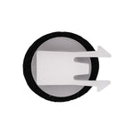 8mm White Nylon Molding Clip with Sealer, 15mm Head