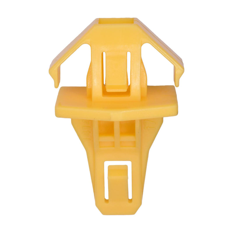 15mm Yellow Nylon Molding Clip, 19mmx24mm Head
