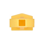 15mm Yellow Nylon Molding Clip, 19mmx24mm Head