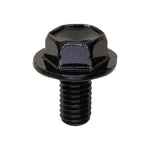M6-1.0x11mm Hex Head Flange Bolt, 15.5mm Washer, Black E-Coat