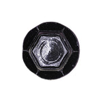 M6-1.0x11mm Hex Head Flange Bolt, 15.5mm Washer, Black E-Coat