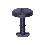 21mm Black Nylon Retainer with Washer Locking Retainer, 18.5mm Head