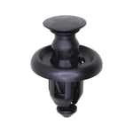 10mmx12mm Black Nylon Push-Type Retainer, 20mm Head