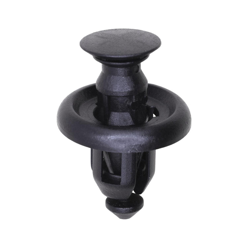 10mmx12mm Black Nylon Push-Type Retainer, 20mm Head