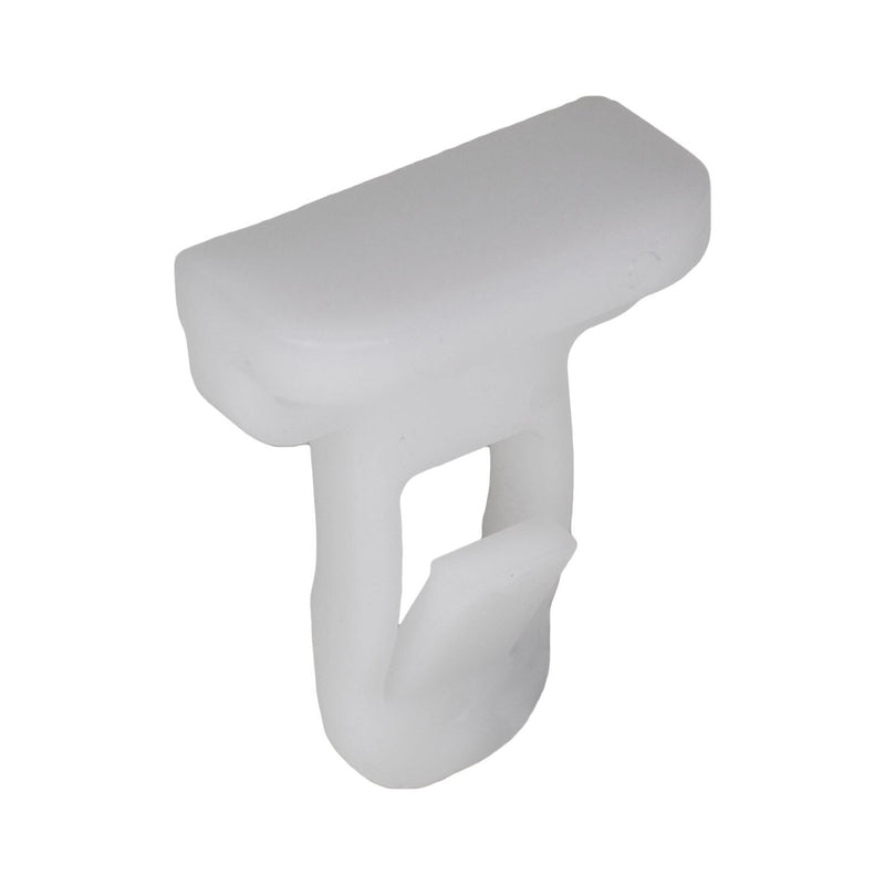 24mm White Nylon Molding Clip, 10mmx20mm Head