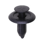 6mmx14mm Black Nylon Push-Type Retainer, 18mm Head