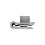 M4.8 Gray Nylon U-Nut, Center To Edge Up To, Panel 1.0mmMax.