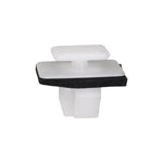 10mm White Nylon Molding Clip with Sealer, 10mmx12mm Top Head Size