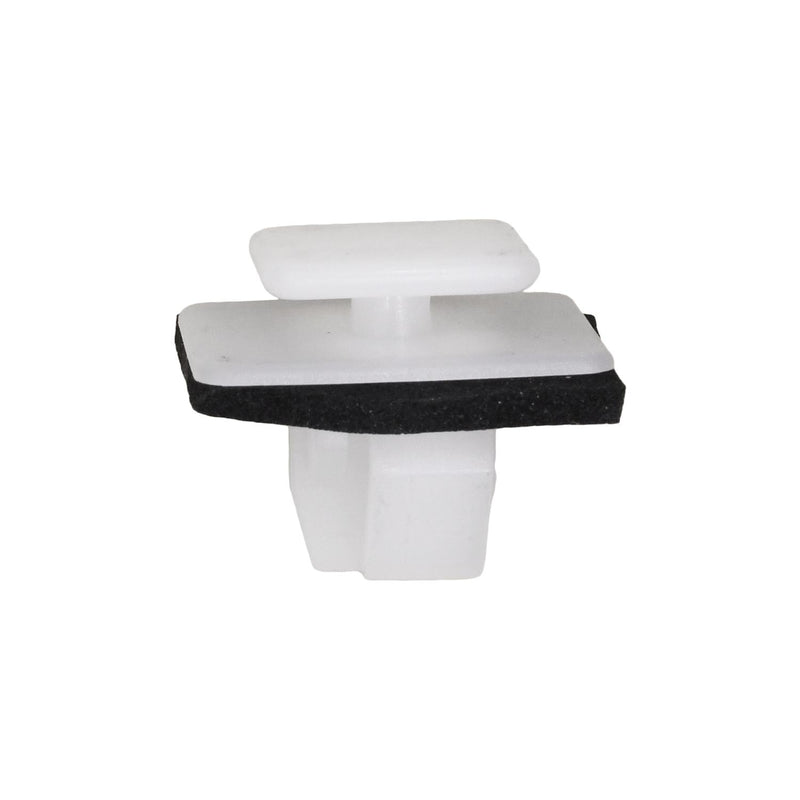 10mm White Nylon Molding Clip with Sealer, 10mmx12mm Top Head Size