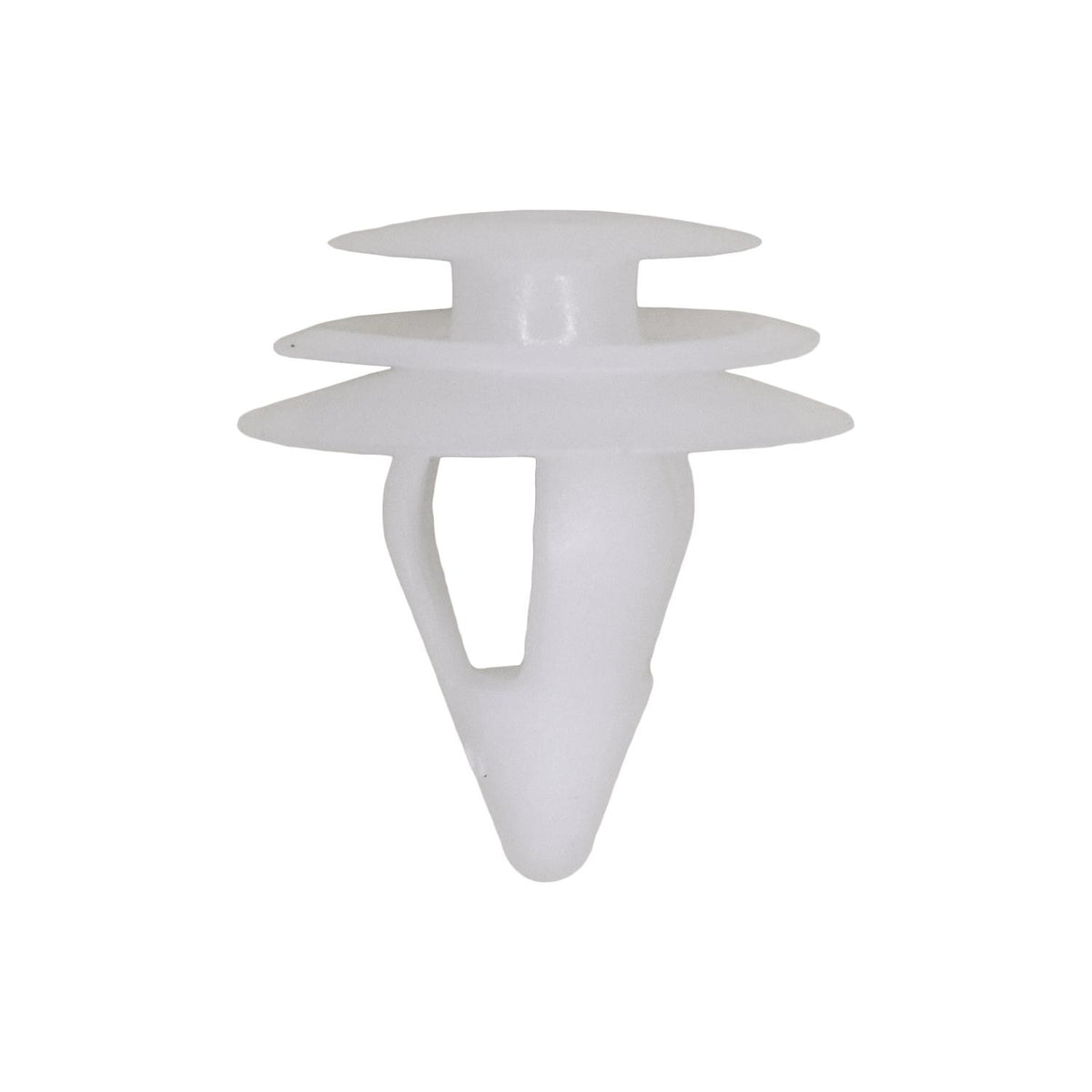 9mmx15mm White Nylon Retainer, Nlyon, 18mm Head