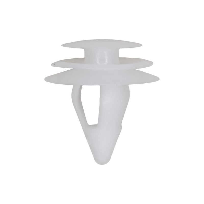 9mmx15mm White Nylon Retainer, Nlyon, 18mm Head