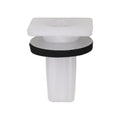 M4.8 White Nylon Screw Grommet with Sealer, 18mm Head