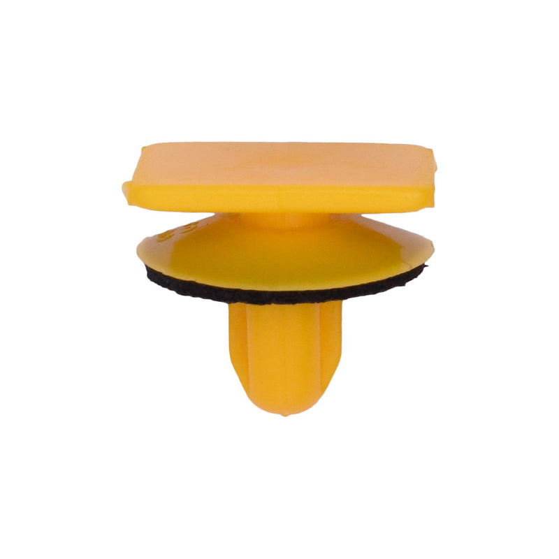 9.5mmx10mm Yellow Nylon Molding Clip with Sealer, 16mm Head