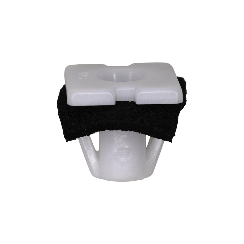 M3.5x10mm White Nylon Molding Retainer with Sealer, 13mmx13mm Head