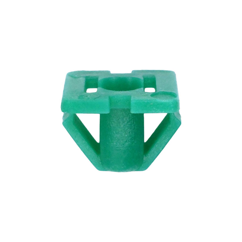 M3.5x8mm Green Nylon Molding Nut Retainer, 13mmx13mm Head