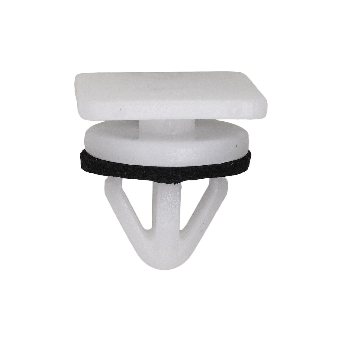 9mmx10mm White Nylon Molding Clip with Sealer, 15mm Head