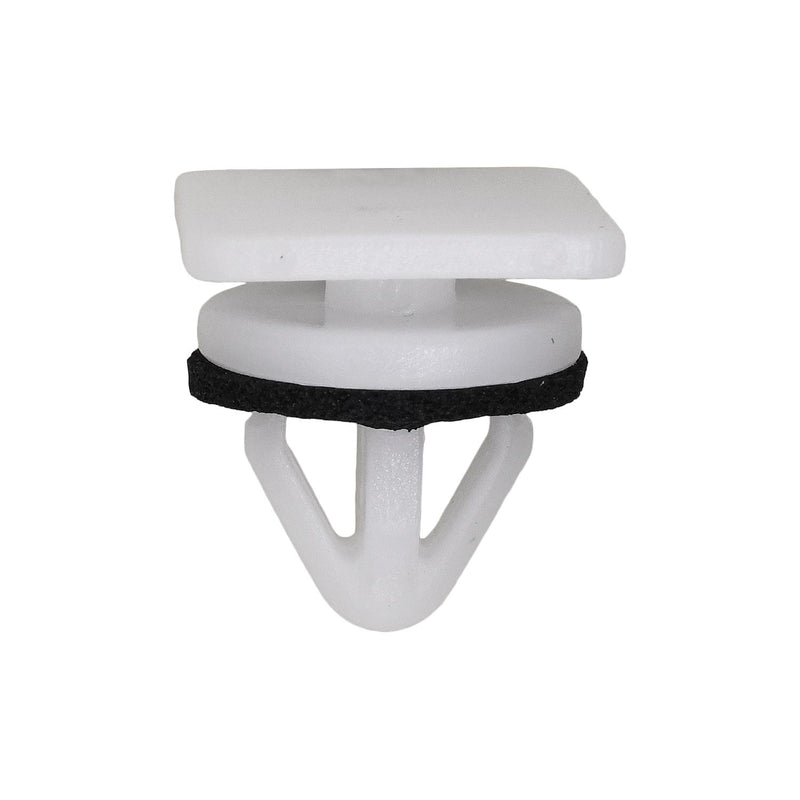 9mmx10mm White Nylon Molding Clip with Sealer, 15mm Head