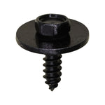 M4.8-1.61x16mm Hex Head SEMS Tapping Screw, 18mm Washer, Black