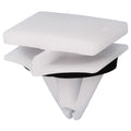 9mmx14mm White Nylon Molding Clip with Sealer, 15mmx20mm Top Head Size