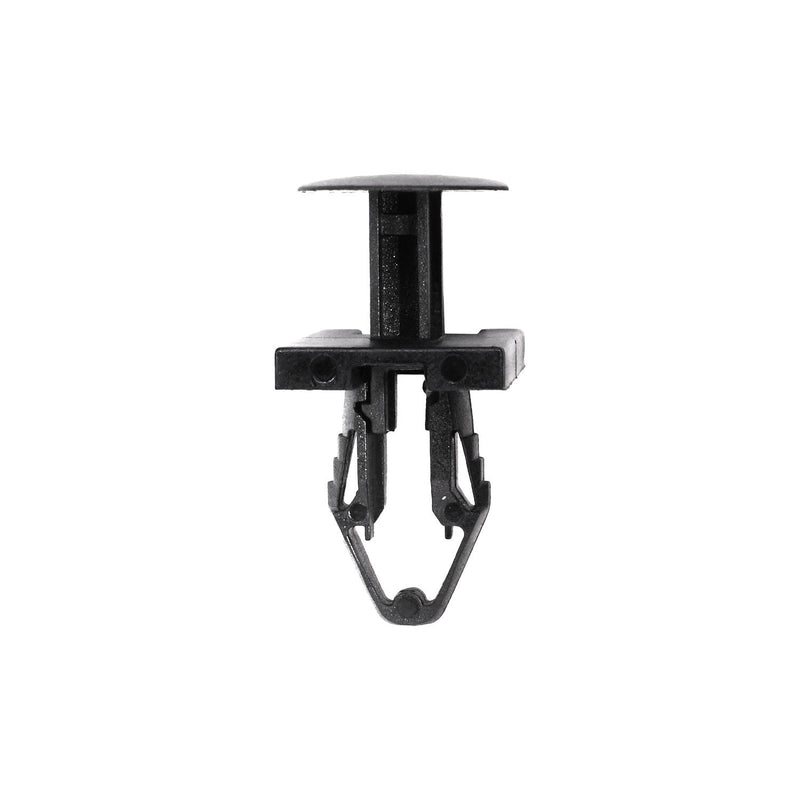 8mmx16mm Black Nylon Push-Type Retainers, 14mmx21mm Head