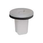 M5.5 White Nylon Screw Grommet with Sealer, 20mm Head