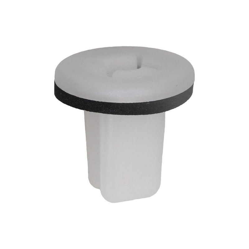 M5.5 White Nylon Screw Grommet with Sealer, 20mm Head