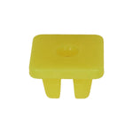 M4.8x7mm Yellow Nylon Nut, Hex, 14mmx14mm Head