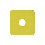 M4.8x7mm Yellow Nylon Nut, Hex, 14mmx14mm Head